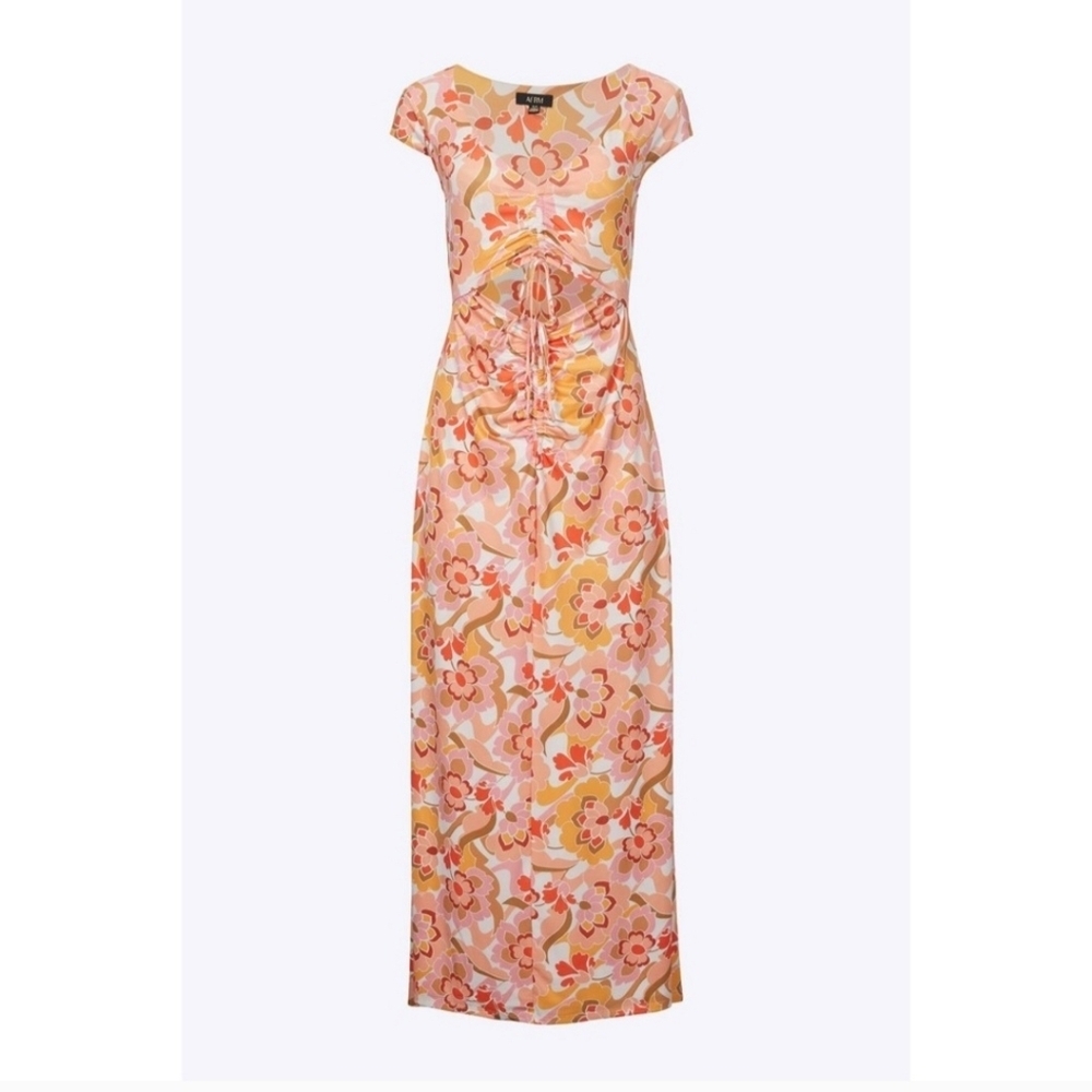 AFRM by Anthropologie ‎ Lizette Slinky Floral Cut-Out Maxi Dress - Picture 3 of 11